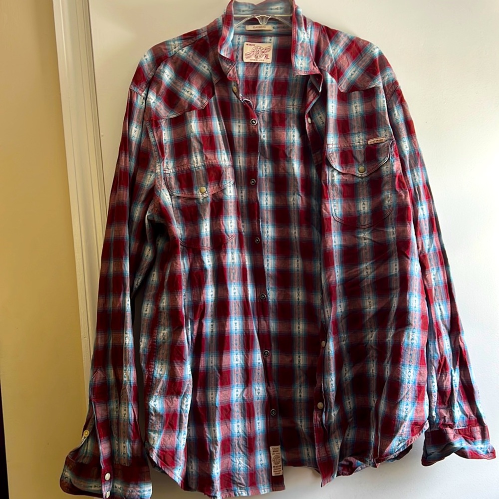Lucky Brand Vintage Western Button Down